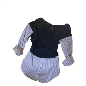 fit beautiful elegant flattering gray with white y rallas gris, Great condition